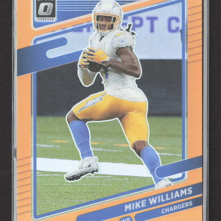 2021 Panini Donruss Optic Prizm Mike Williams #46 Orange 092/199