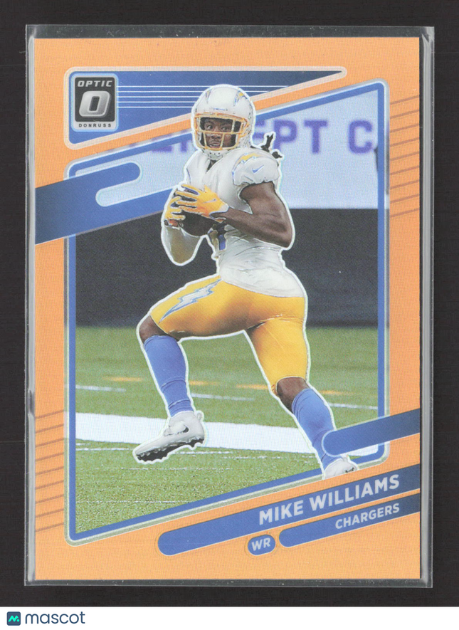 2021 Panini Donruss Optic Prizm Mike Williams #46 Orange 092/199