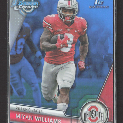 2023 Bowman University Chrome Miyan Williams #110 Blue 118/199 1st Bowman