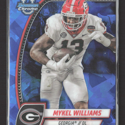 2024 Bowman Chrome University Mykel Williams #134 Sapphire