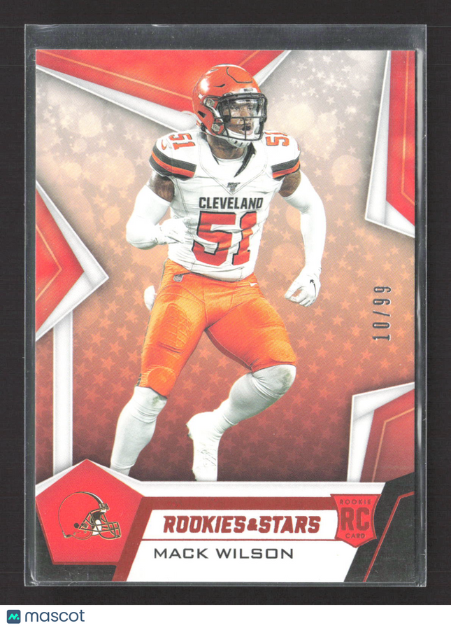 2019 Panini Rookies & Stars Mack Wilson #172 Red RC 10/99