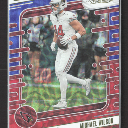 2024 Panini Absolute Football Michael Wilson #3 Red Kaleidoscope