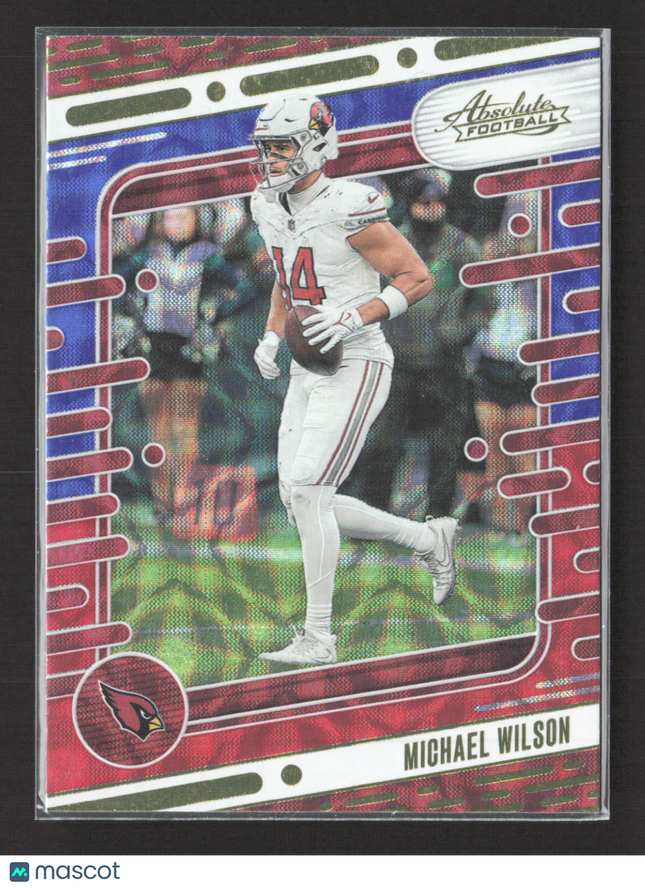 2024 Panini Absolute Football Michael Wilson #3 Red Kaleidoscope