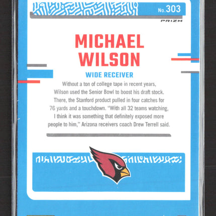2023 Panini Donruss Optic Michael Wilson #303 Pink Velocity