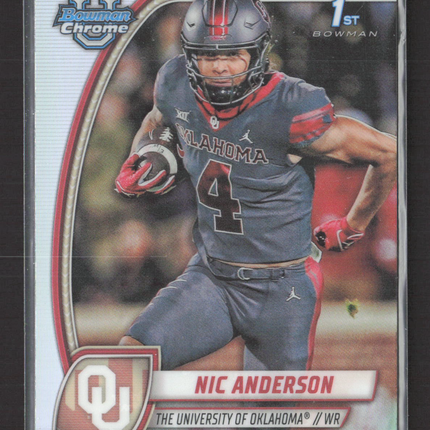 2024 Bowman Chrome University Nic Anderson #136 Refractor