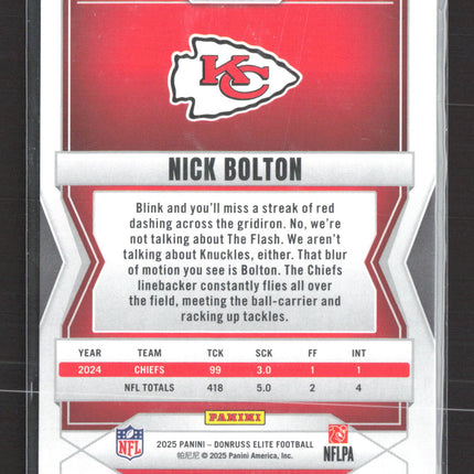 2025 Panini Donruss Elite Nick Bolton #80 Brown /199