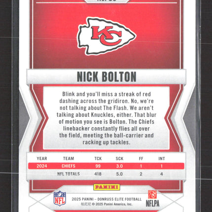 2025 Panini Donruss Elite Nick Bolton #80 105/199