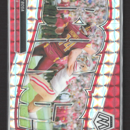 2024 Panini Mosaic Bang! Nick Bosa #9 Red