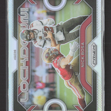 2023 Panini Prizm Lockdown! Nick Bosa #LD-1 Silver