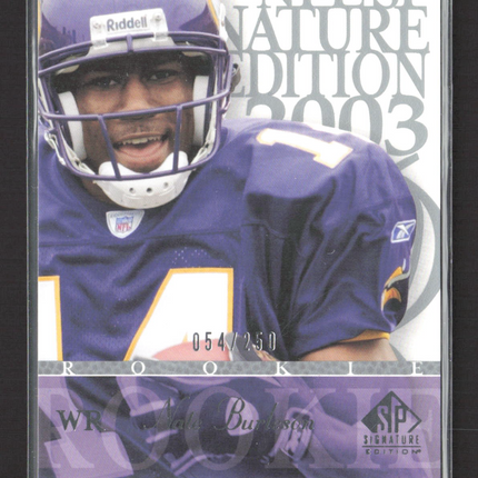 2003 Upper Deck SP Signature Edition Nate Burleson #177 054/250