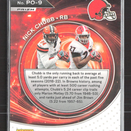 2023 Panini Prizm Portals Nick Chubb #PO-9