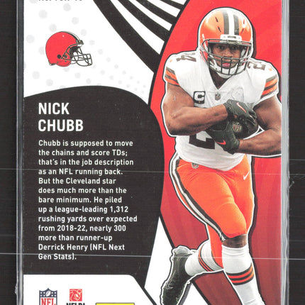 2023 Panini Donruss Vortex Nick Chubb #VOR-13