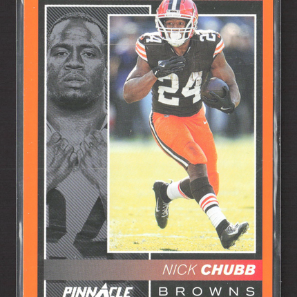 2025 Panini Pinnacle Encore Nick Chubb #48 Orange 77/99