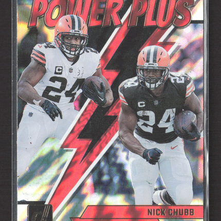 2023 Panini Donruss Power Plus Nick Chubb #PP-2 Holo