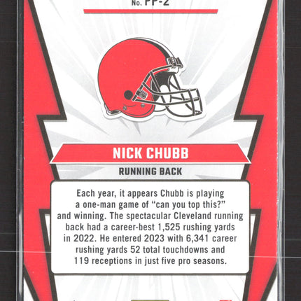 2023 Panini Donruss Power Plus Nick Chubb #PP-2 Holo