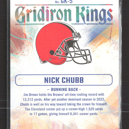 2023 Panini Donruss Gridiron Kings Nick Chubb #GK-5