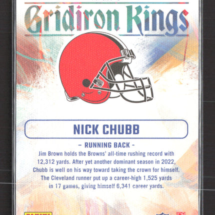 2023 Panini Donruss Gridiron Kings Nick Chubb #GK-5
