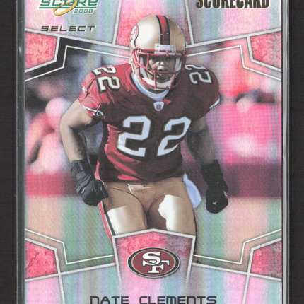 2008 Score Select Scorecard Nate Clements #277