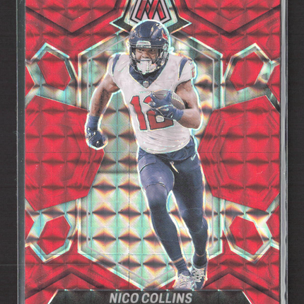 2024 Panini Mosaic Nico Collins #88 Red Prizm