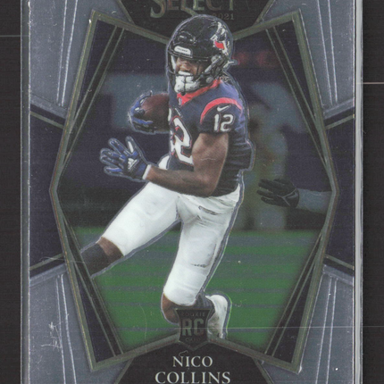 2022 Panini Select Football Premier Level Nico Collins #169 RC