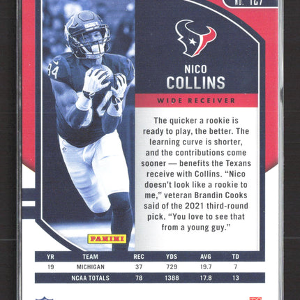 2021 Panini Absolute Football Nico Collins #127 RC