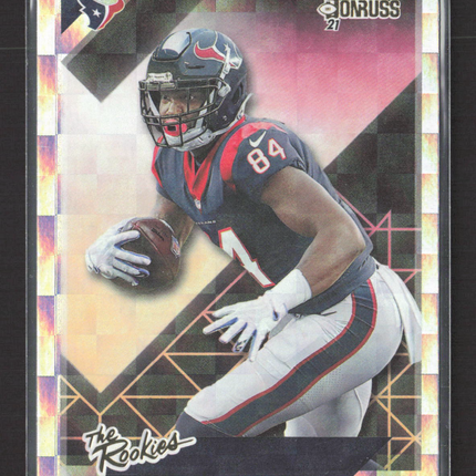 2021 Panini Donruss The Rookies Nico Collins #TR-NCO Checkerboard