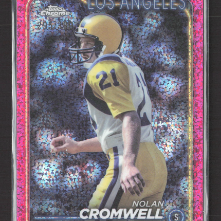 1980 Topps Chrome Nolan Cromwell #105 Pink Speckle /399