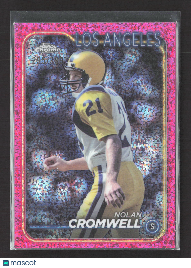 1980 Topps Chrome Nolan Cromwell #105 Pink Speckle /399