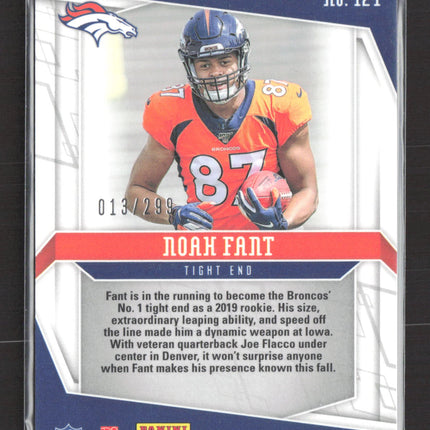 2019 Panini Phoenix Noah Fant #124 Red 013/299 RC