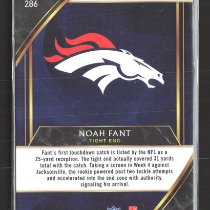 2020 Panini Select Prizm Noah Fant #286 Field Level RC