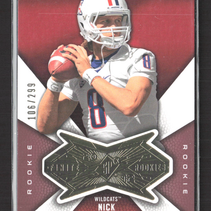 2012 Upper Deck SPx Finite Rookies Nick Foles #F-NF 106/299