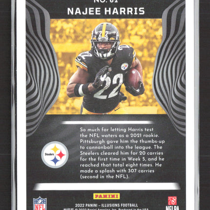 2022 Panini Illusions Najee Harris #82 Teal 113/199