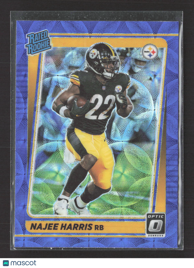 2021 Panini Donruss Optic Prizm Najee Harris #213 Blue Scope