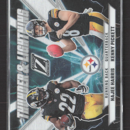 2022 Panini Zenith Thunder & Lightning Kenny Pickett Najee Harris #TL-NK