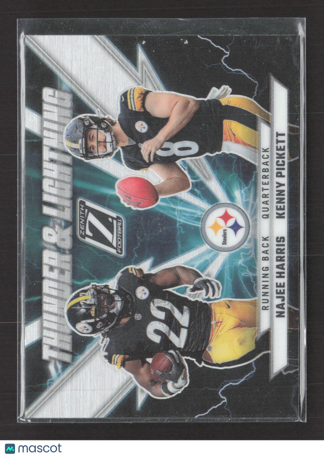 2022 Panini Zenith Thunder & Lightning Kenny Pickett Najee Harris #TL-NK