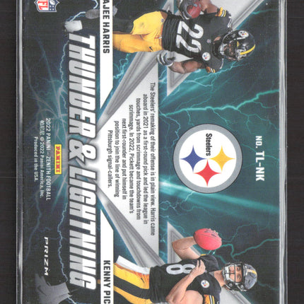 2022 Panini Zenith Thunder & Lightning Kenny Pickett Najee Harris #TL-NK