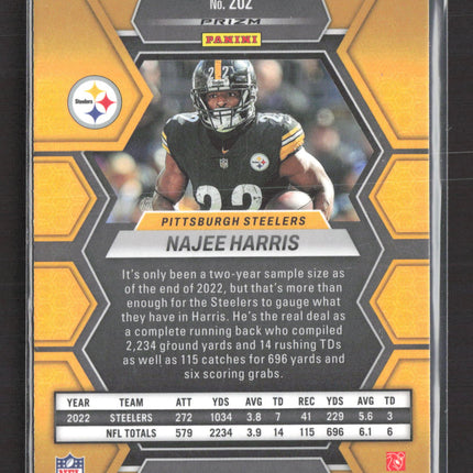 2023 Panini Mosaic Prizm Najee Harris #202 Blue Reactive