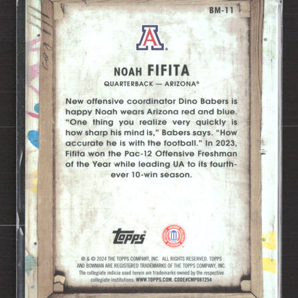 2024 Bowman University Best Masterpieces Noah Fifita #BM-11
