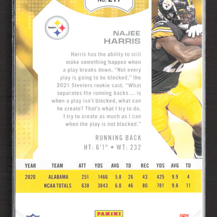2021 Panini Playoff Football Najee Harris #211 RC