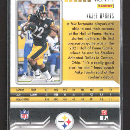 2021 Panini Playbook Football Najee Harris #111 RC