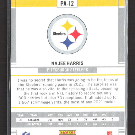 2022 Panini Chronicles Panini Football Najee Harris #PA-12 RC