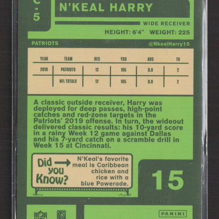 2020 Panini Chronicles Classics Football N'Keal Harry #C-5 Green RC