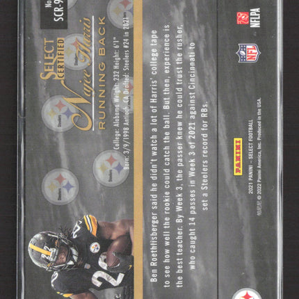2022 Panini Select Certified Najee Harris #SCR-9 RC