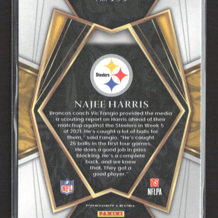2022 Panini Select Football Premier Level Najee Harris #153 RC