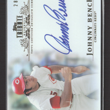 2013 Topps Tribute Johnny Bench #TA-JB 28/31 Auto