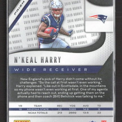 2019 Panini Prizm N'Keal Harry #342 Red White Blue RC