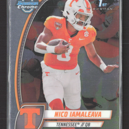 2024 Topps Bowman Chrome University Nico Iamaleava #139 1st Bowman