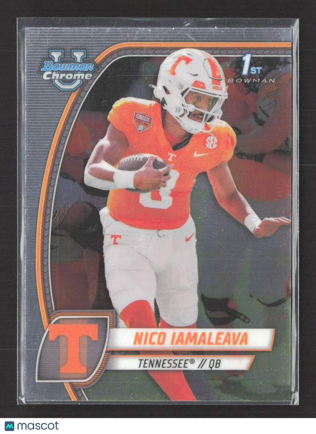2024 Topps Bowman Chrome University Nico Iamaleava #139 1st Bowman