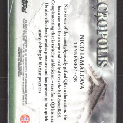 2024 Bowman Chrome University Acropolis Nico Iamaleava #A-1