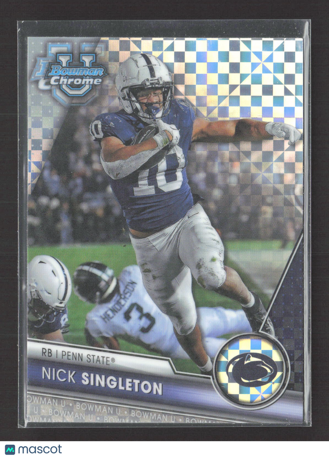 2023 Bowman Chrome University Nick Singleton #114 X-Fractor